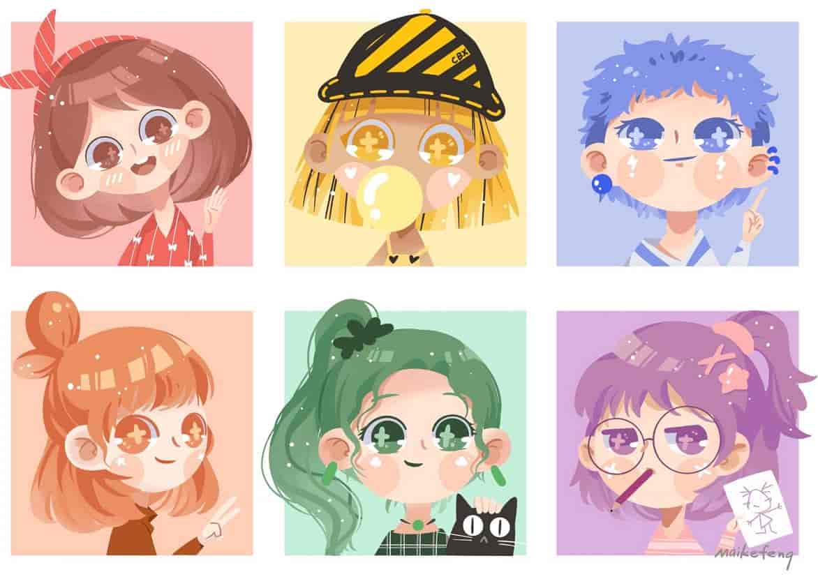 麦刻风团练合集1-3期ipad插画教程【画质高清有笔刷】