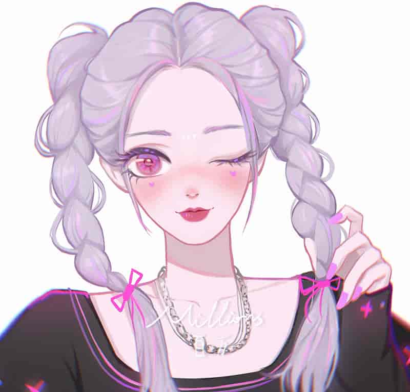 【MiLLions百万】 第二期少女头像团练ipad插画课【画质高清有笔刷素材】