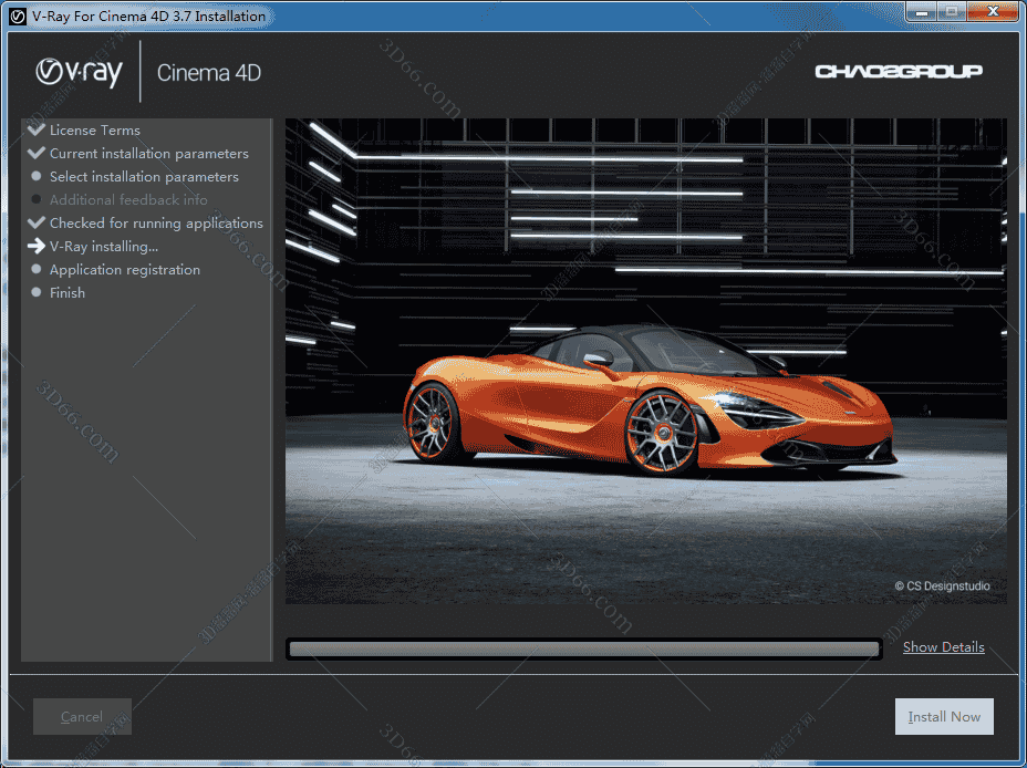VRay3.7 for C4D【支持r17/r18/r19/r20】(64位)开心版渲染器
