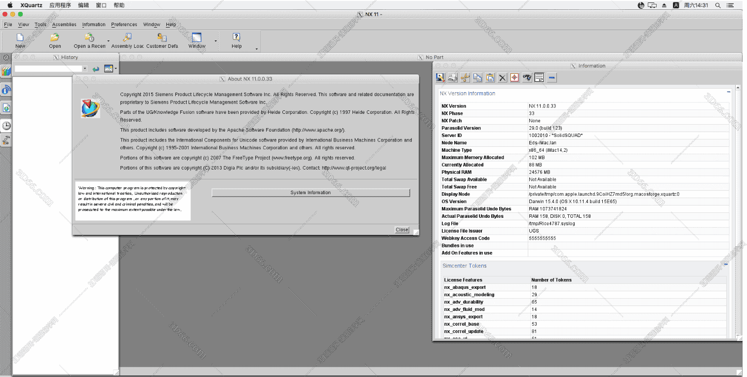 UG NX 11 for Mac 中文版【UG11.0Mac版】中文开心版