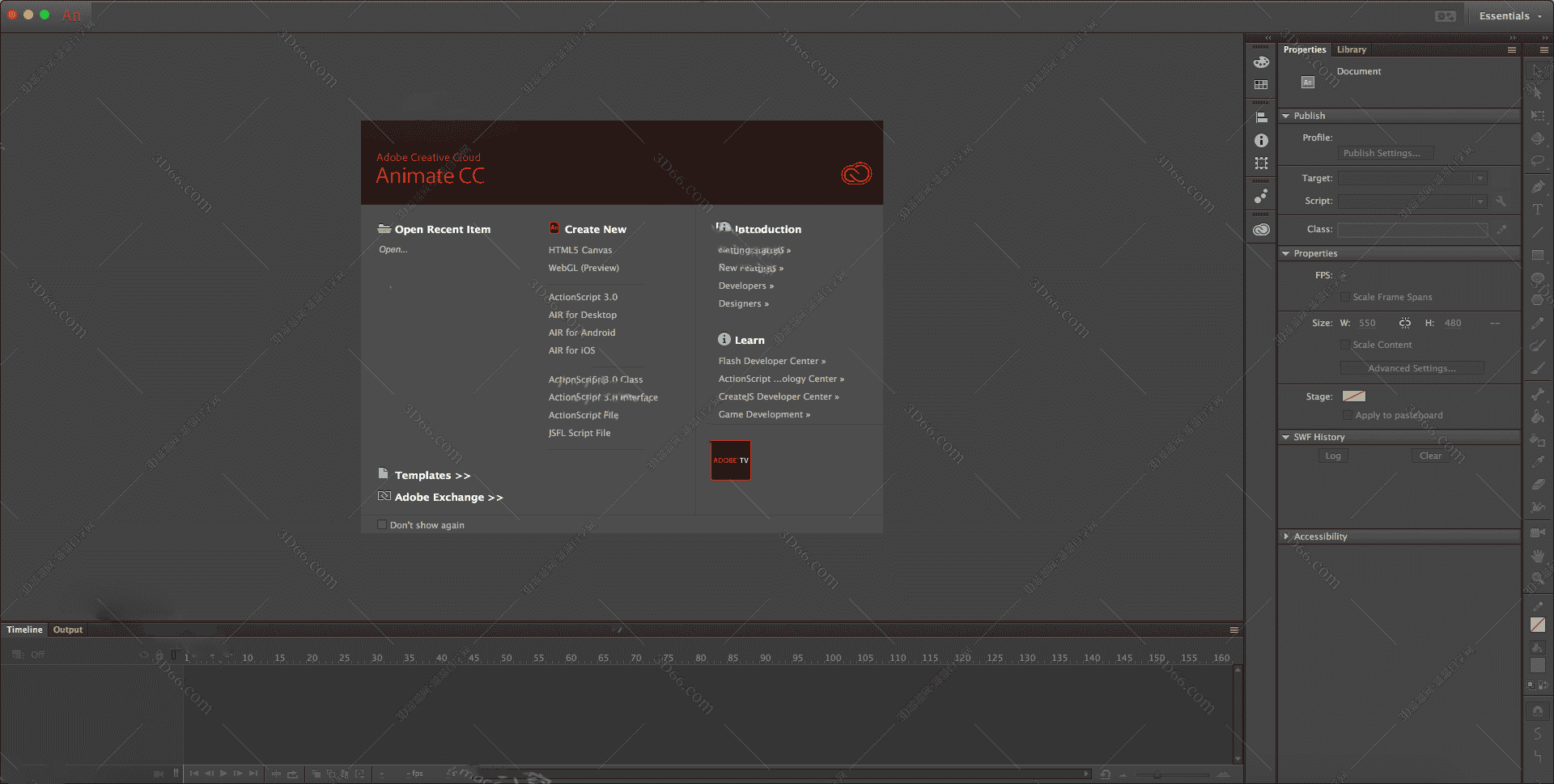 Animate CC 2018 For Mac开心版【Mac An CC2018中文版】+开心补丁