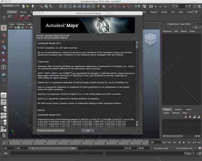 玛雅Maya2012 for Mac【玛雅2012 Mac版】开心版