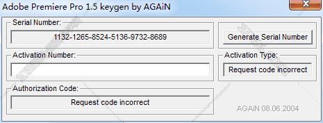 Adobe Premiere1.5序列号【PR1.5注册机】开心补丁
