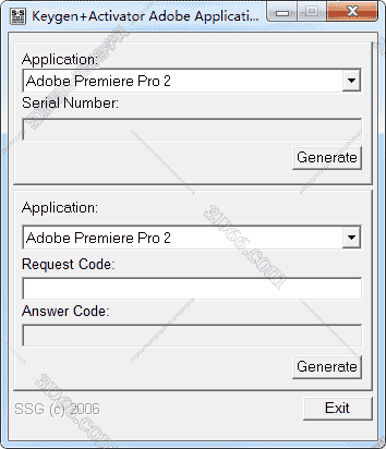 Adobe Premiere2.0序列号【PR2.0注册机】开心补丁