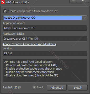 Adobe Dreamweaver cc序列号【DW cc注册机】开心补丁