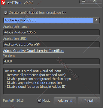 Adobe Audition cs5.5序列号【Au cs5.5注册机】开心补丁