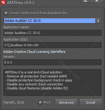 Adobe Audition cc2015序列号【Au cc2015注册机】开心补丁
