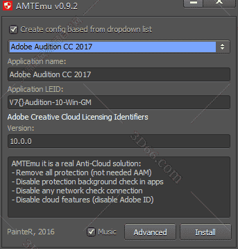 Adobe Audition cc2017序列号【Au cc2017注册机】开心补丁