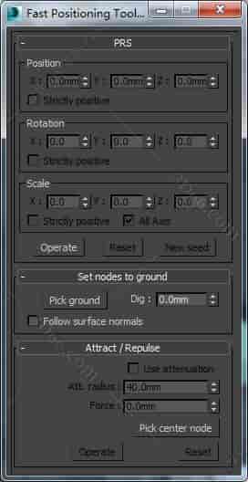 3DMAX FastPositioningTool-0.1脚本插件