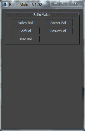 3DMAX Ball‘s maker v1.02脚本插件