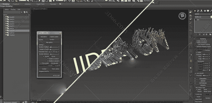 3DMax样条线阵列插件SplinesScatter V1.0 For 2010-2018