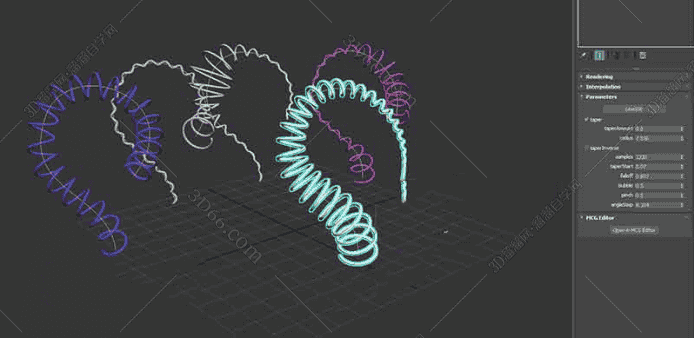 MCG SPLINE TWISTER在3DMAX中快速生成各式的样条曲线