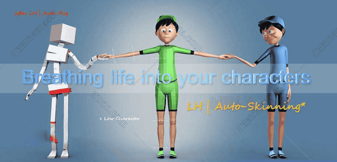 3dsmax自动蒙皮插件自动皮肤v2.1