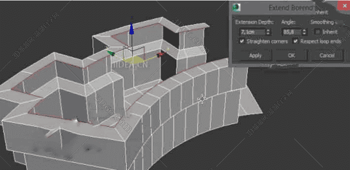 3DsMax2010-2016多边形挤出建模插件Extends Borderrs V1.0