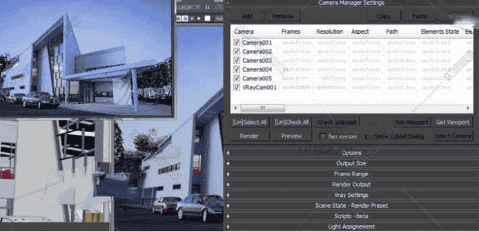 3DsMax支持摄像机多预设批渲染插件Batch Render V1.10.2b For 2008-2017