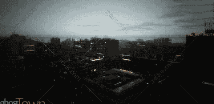 3DMax城市环境创建工具插件Ghost Town 0.5 for 3D Max 2014-2017