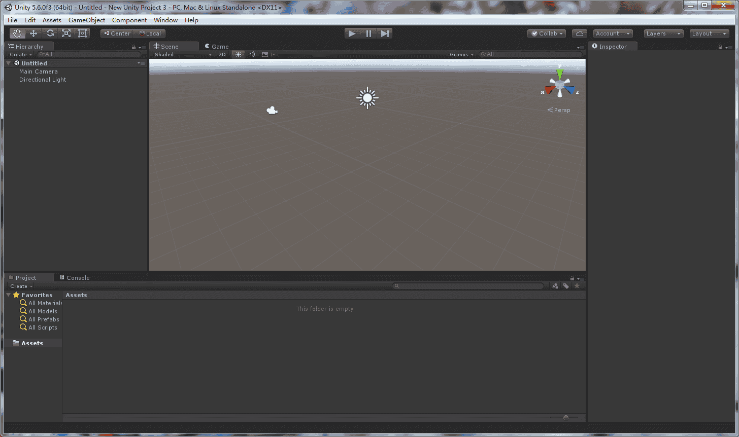 Unity pro5.6免费版【Unity3D 5.6开心版】英文版
