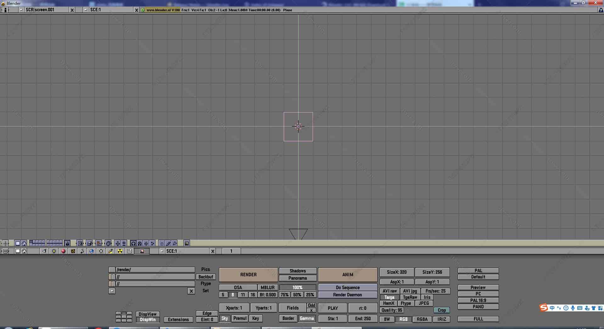Blender 3D1.80【Blender1.80开心版】汉化中文版