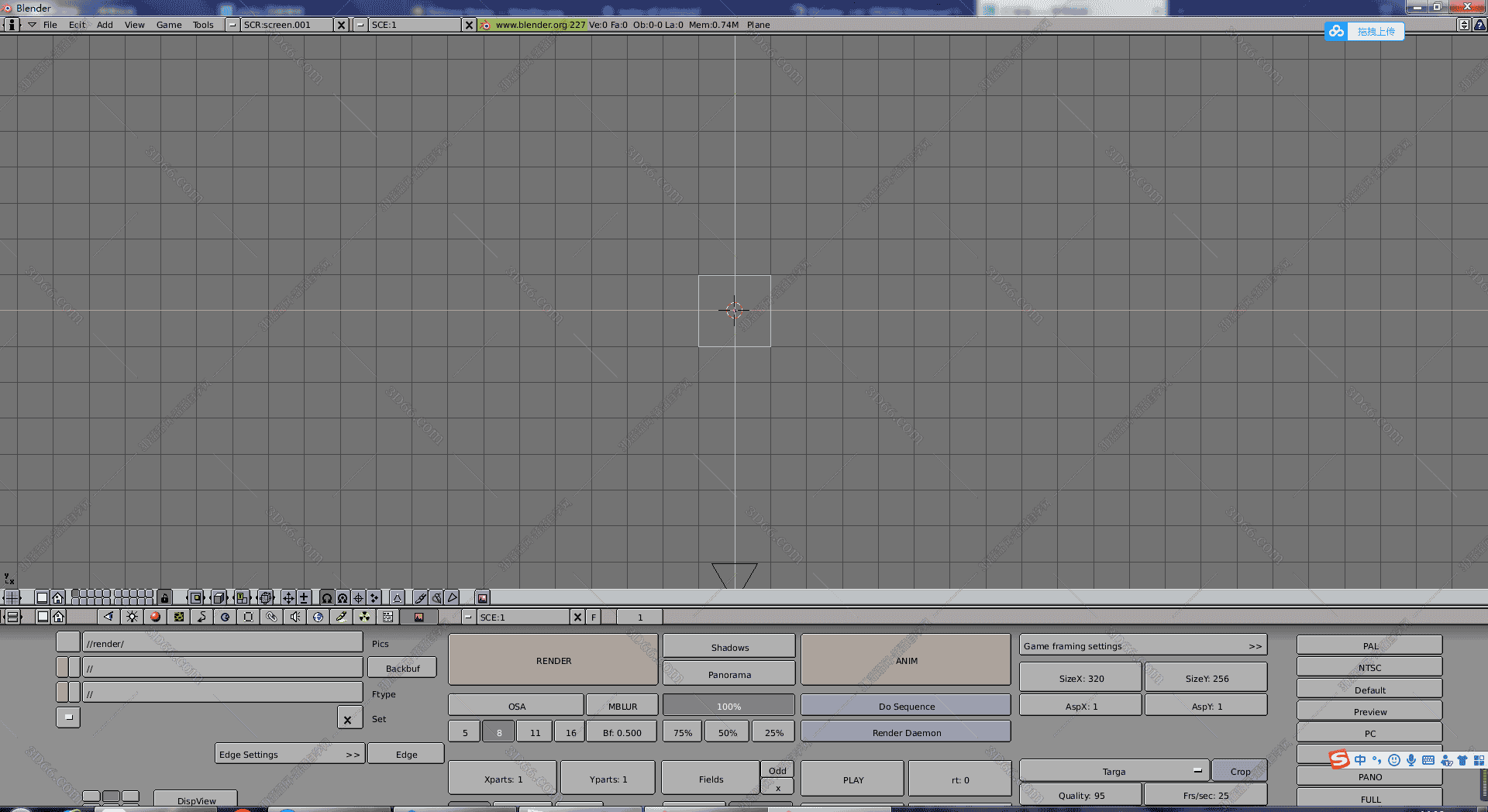 Blender 3D2.27【Blender2.27开心版】汉化中文版