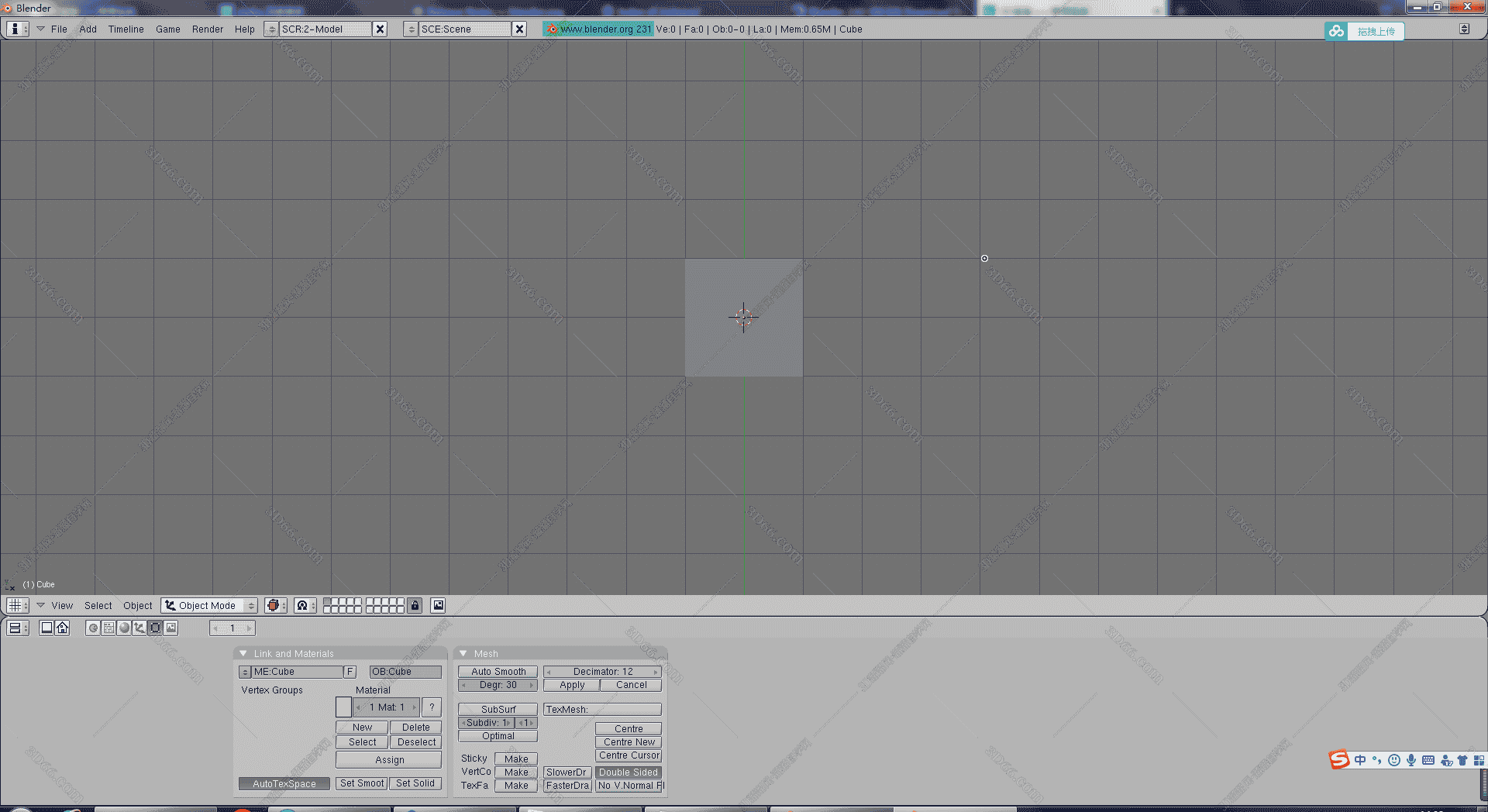 Blender 3D2.31【Blender2.31开心版】汉化中文版