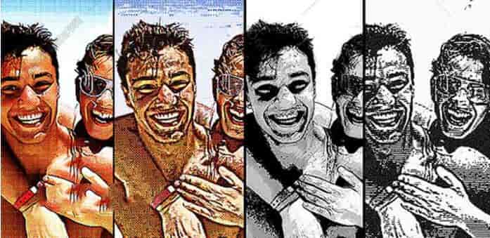 PS动作:快速生成漫画效果Photoshop动作+智能元素+笔画