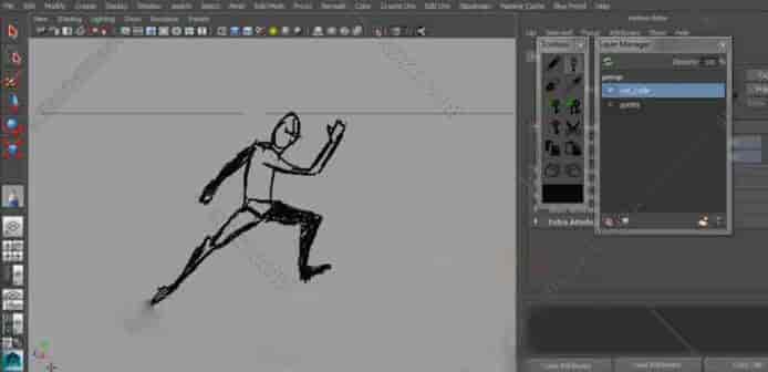 Maya素描绘画动画插件：Blue Pencil v2.01