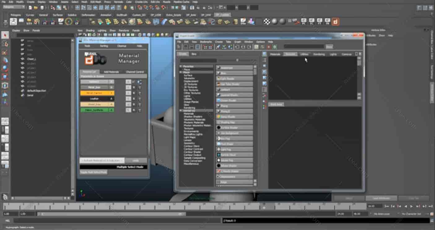 Maya材质管理器插件：Material Manager v4.2.1