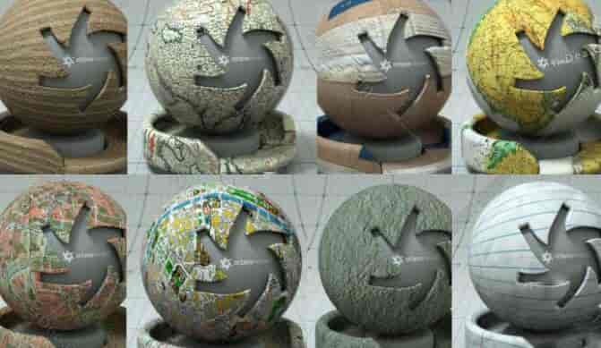 C4D14组纸质材质合集插件：Octane