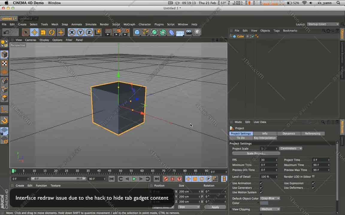 C4D显示所有打开的文档插件：Xsyann XsTab v1.0.1