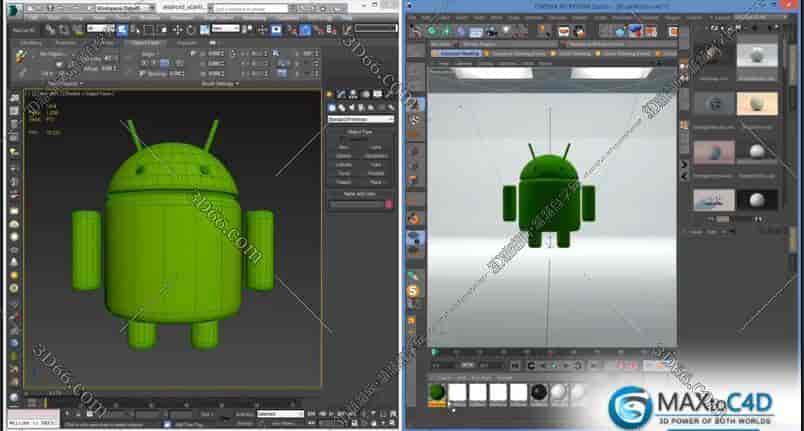 C4D模型转换3dmax插件:MAXtoC4D