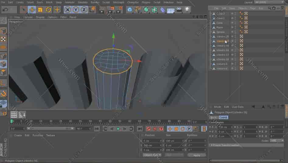 C4D快速关闭多边形孔洞插件：Zone Quad Caps