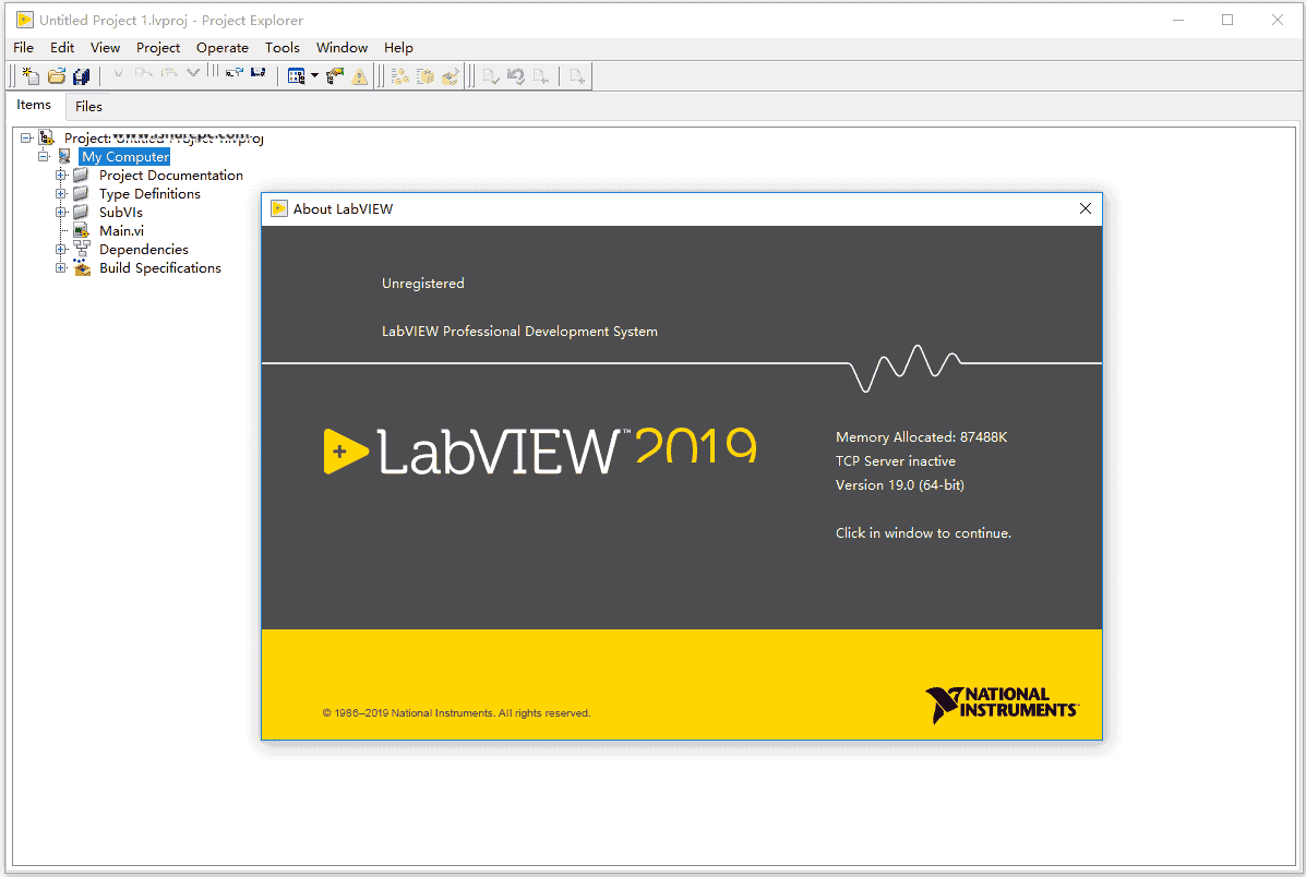LabVIEW2019中文版【LabVIEW2019开心版】中文开心版