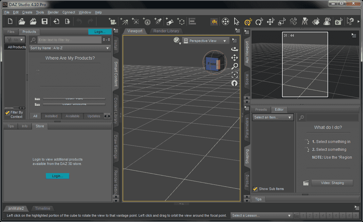 DAZ Studio Pro Edition 4.10.0.107开心版【DAZ Studio 4.1】简体中文开心版