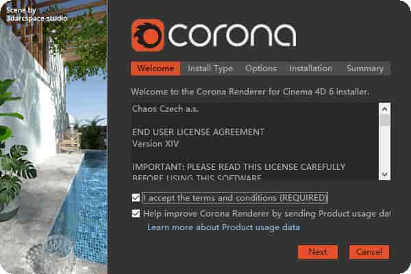 Corona Renderer 6.2【CR渲染器6.2】 for Cinema 4D R14-S24开心版