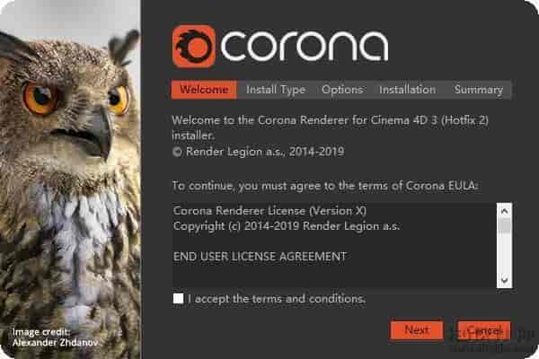 Corona Renderer 3.2 【CR渲染器3.2】 for Cinema 4D R14 – R20 开心版
