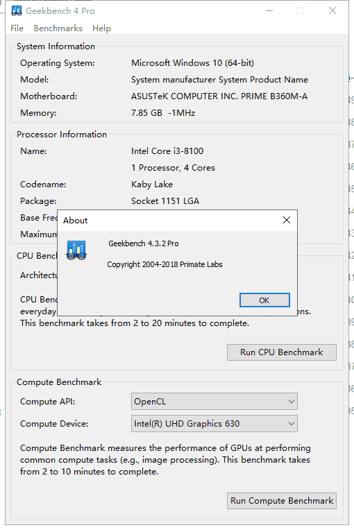 Geekbench4.3.2专业开心激活版