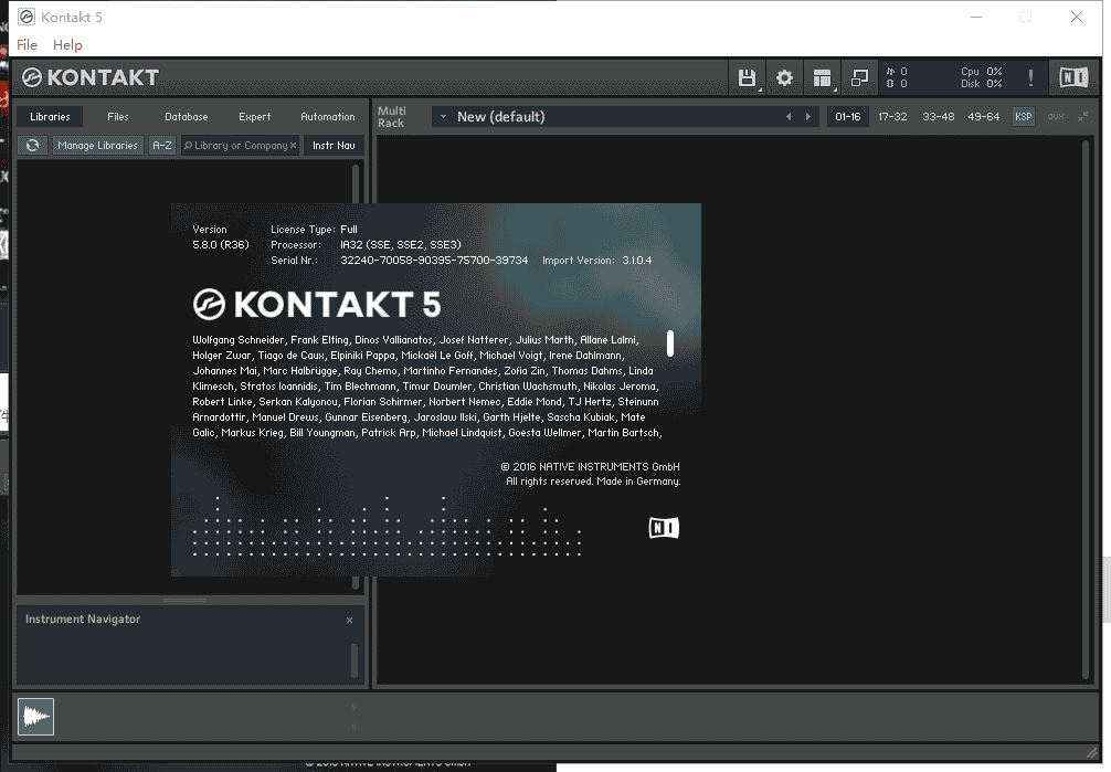 Kontakt 5.8【免开心补丁】完美激活版