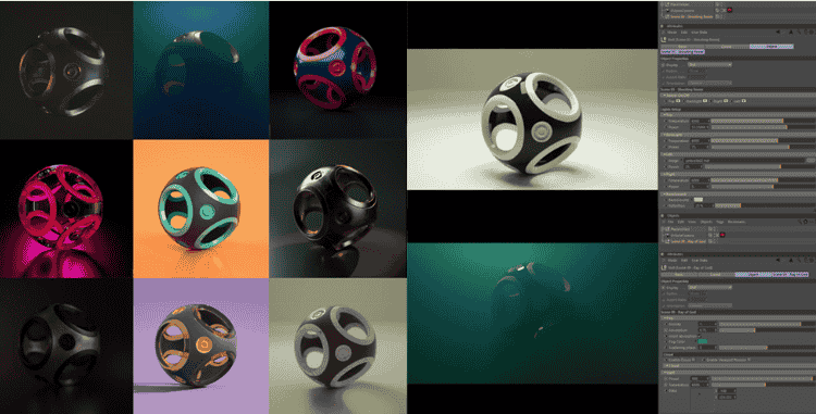 C4D预设：10组C4D Octane渲染器灯光场景预设合集免费下载