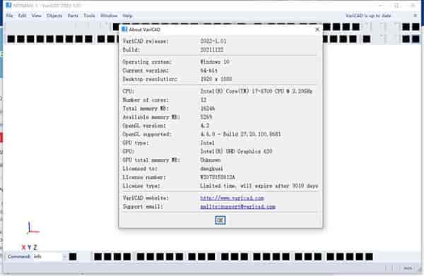 VariCAD 2022【2D/3D制图软件】英文开心版 附注册机
