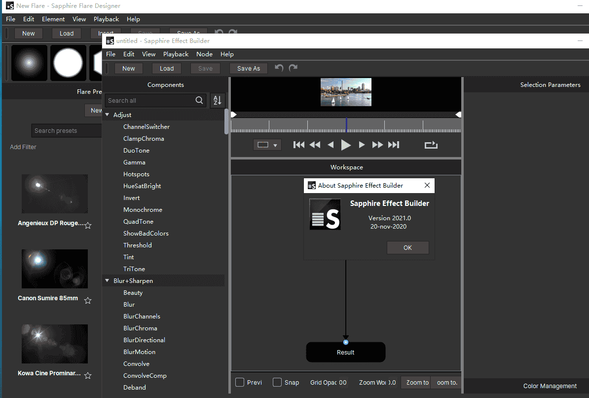 genarts sapphire 2021【蓝宝石视觉特效插件】免费开心版