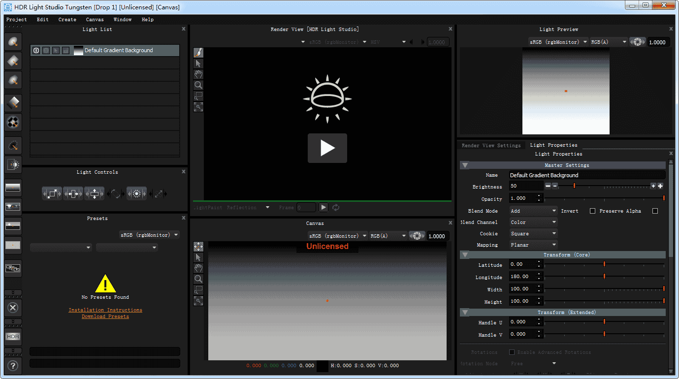 Lightmap HDR Light Studio Carbon 6.1.0【三维渲染室内摄影棚灯光HDR环境软件】英文开心版 附安装教程