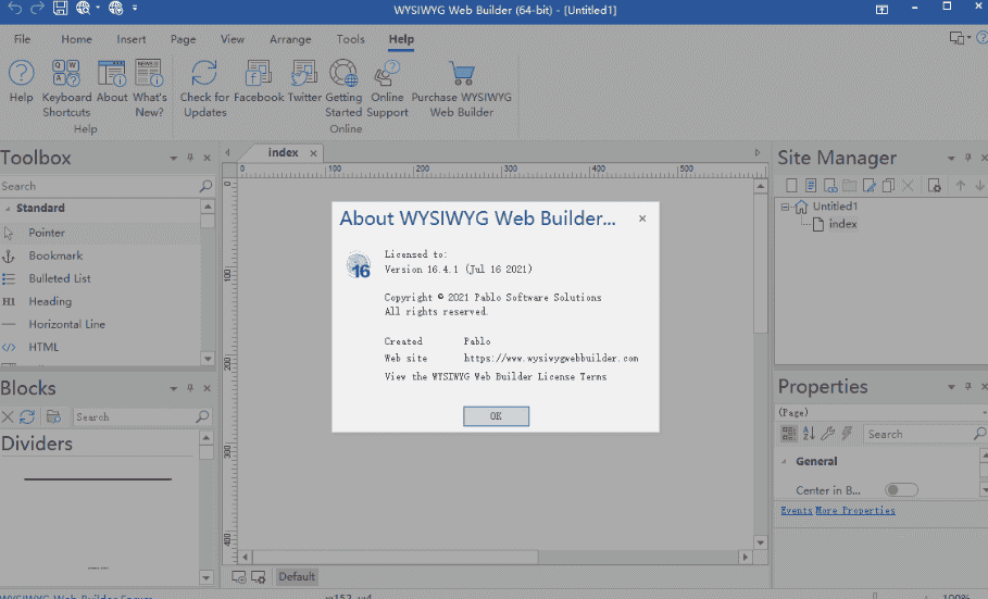 WYSIWYG Web Builder16【网页制作软件】英文开心版
