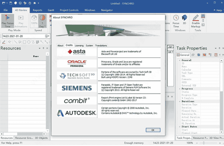synchro 4d 2020【4D施工建模软件】英文开心版