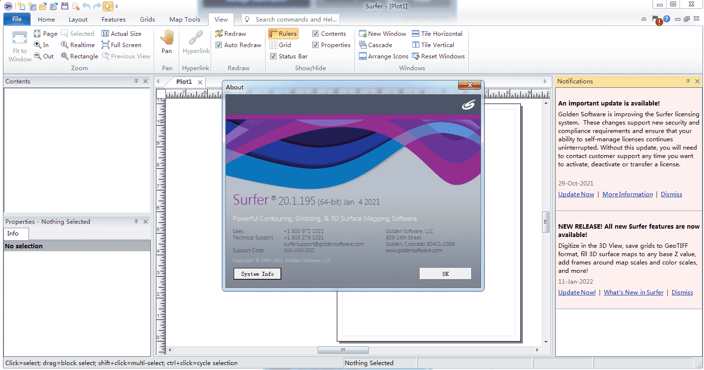 Golden Software Surfer 20【3D立体建模软件】官方开心版 附安装教程