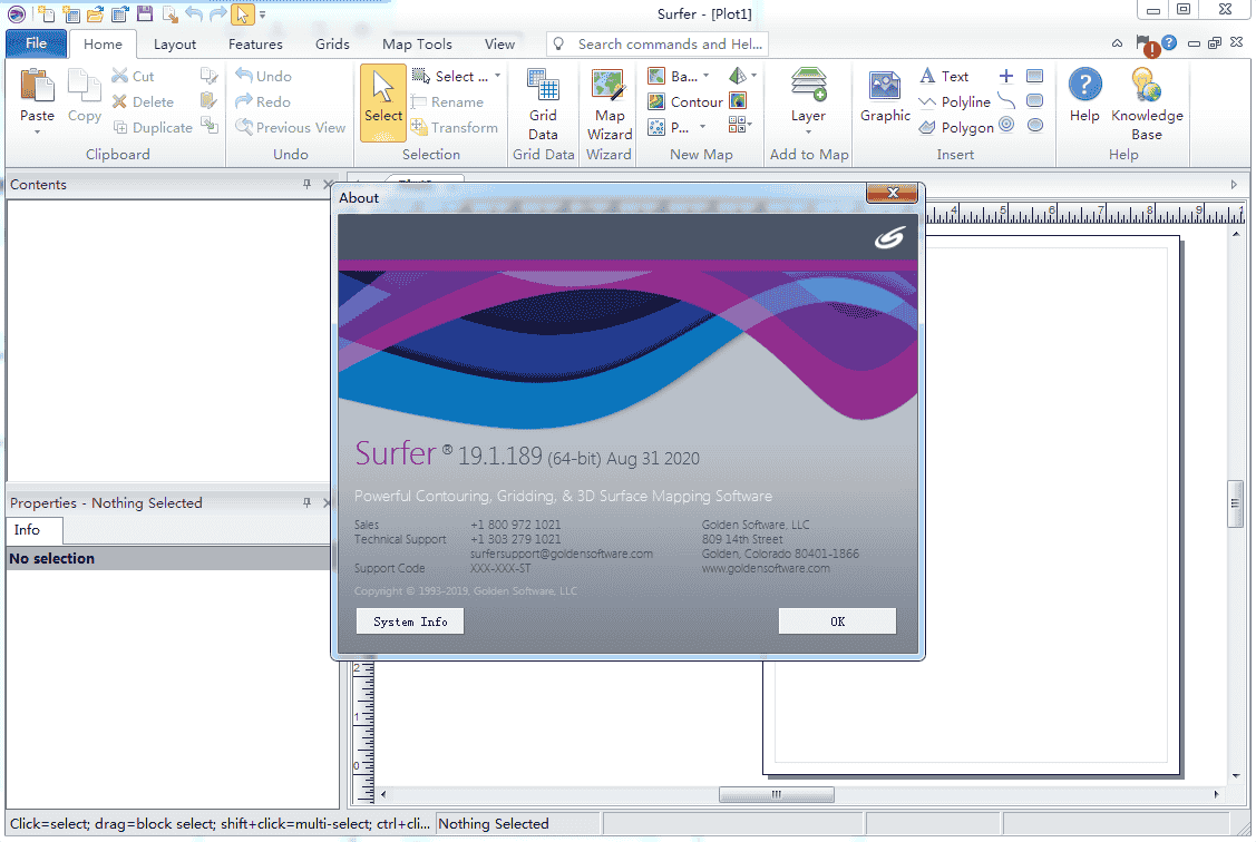 Golden Software Surfer 19【三维立体绘图软件】英文开心版