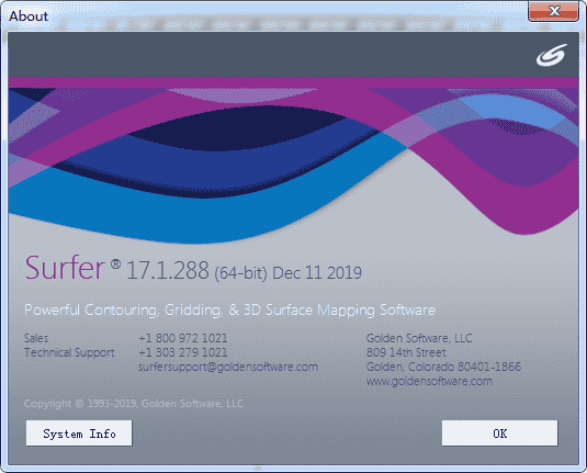 Golden Software Surfer 17【三维建模绘图软件】英文开心版 附安装教程