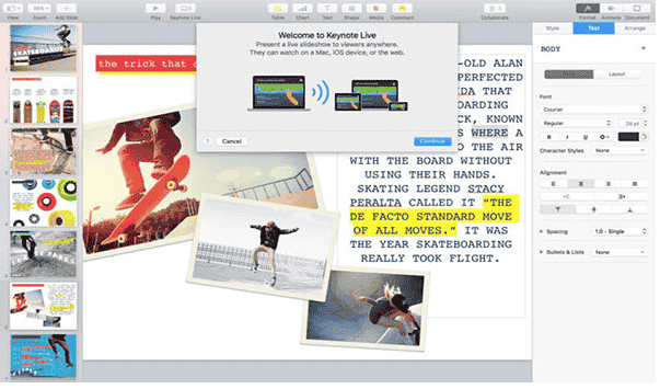 keynote for Mac v10.1.0【幻灯片演示文稿制作软件】苹果免费开心版
