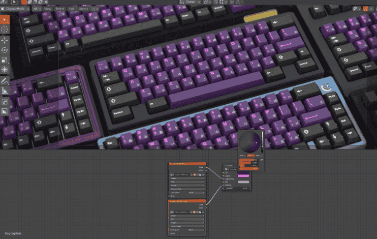 【Blender插件】Blender键盘模型预设渲染工具包 Keyboard Render Kit 2