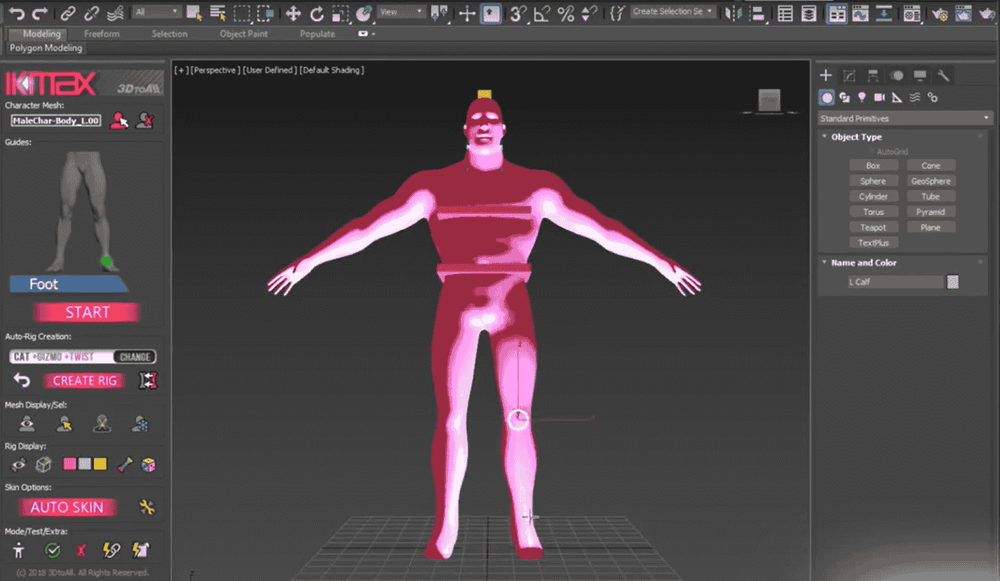 【3dmax快速绑定插件下载】3DS MAX模型快速绑定插件 3DtoAll IKMAX V2.0 for 3DS MAX 2015-2023开心版