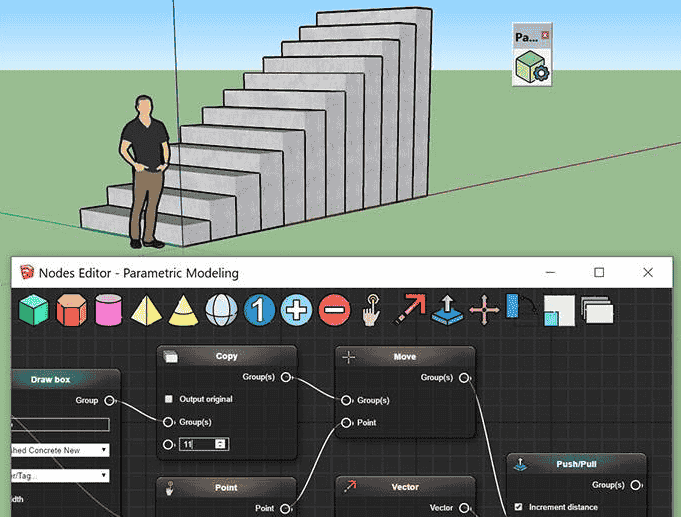 Parametric Modeling v0.0.7【支持Sketchup2015-2022】参数化建模草图大师中文插件免费版